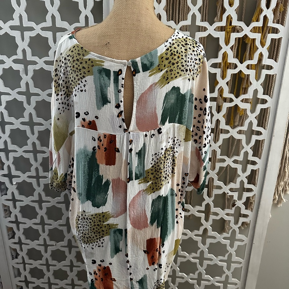 Abstract Print Women's Blouse